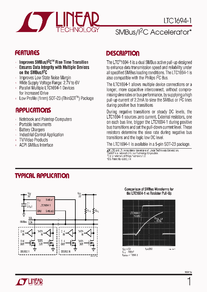 LTC1694-1IS5TR_3943442.PDF Datasheet