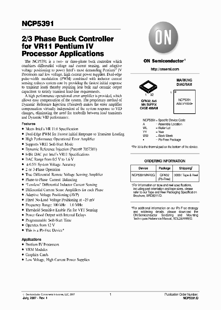 NCP5391MNR2G_4167425.PDF Datasheet