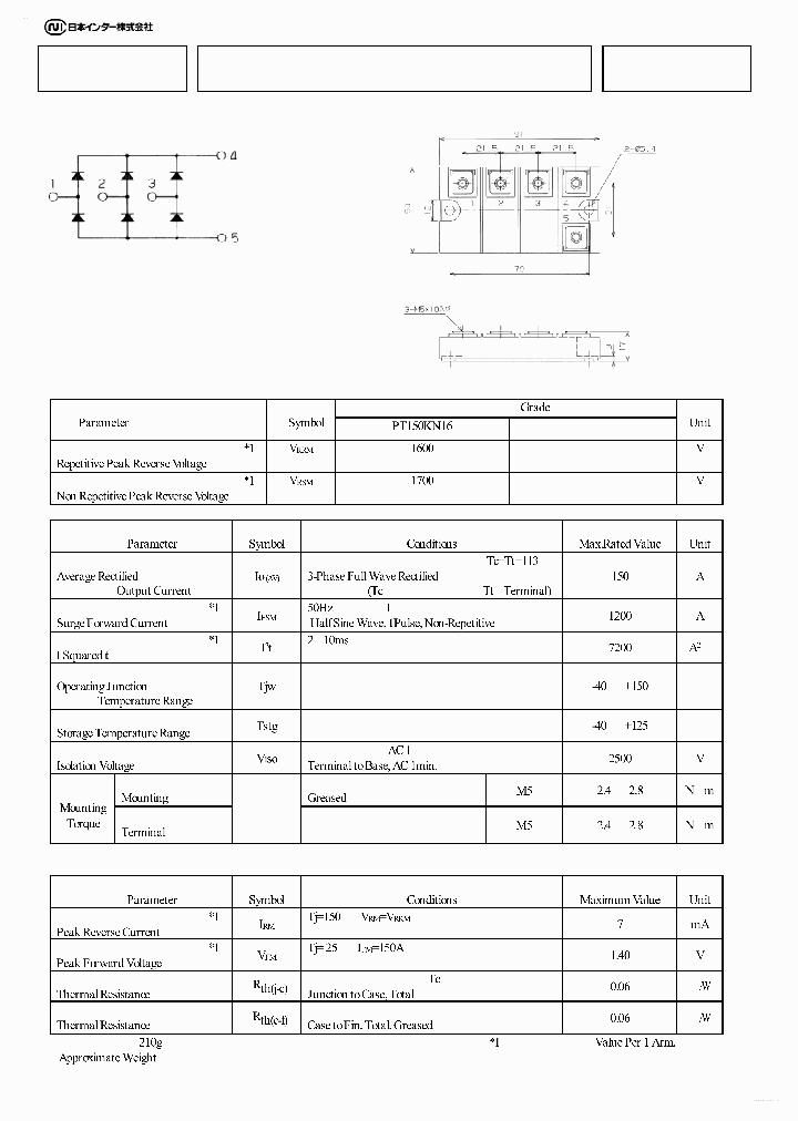 PT150KN16_4168704.PDF Datasheet