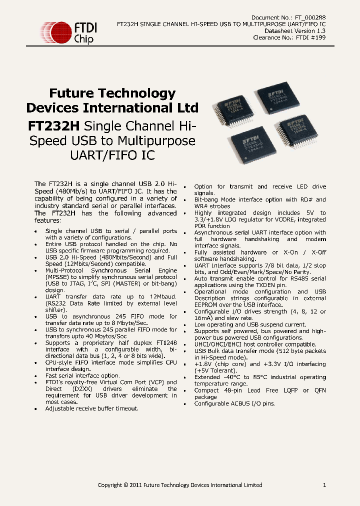 FT232HL_4168786.PDF Datasheet