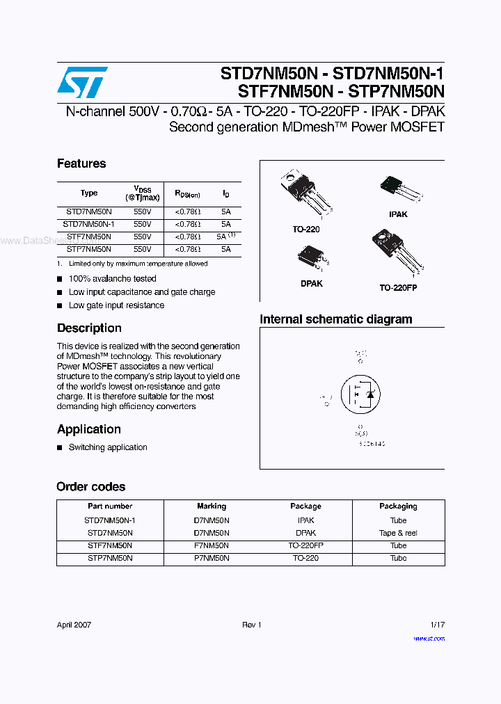 STF7NM50N_4168825.PDF Datasheet