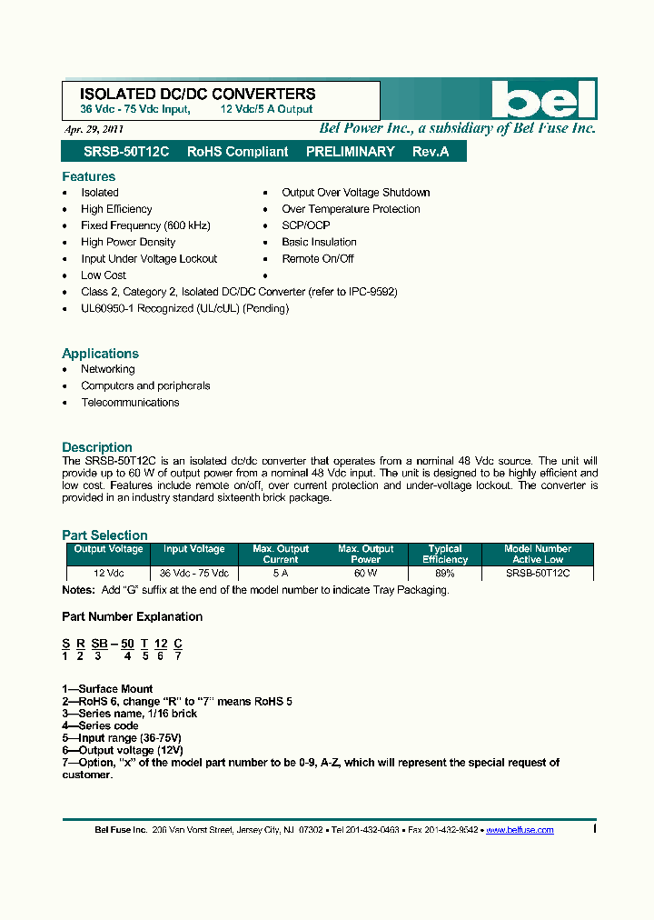 SRSB-50T12C_4169153.PDF Datasheet