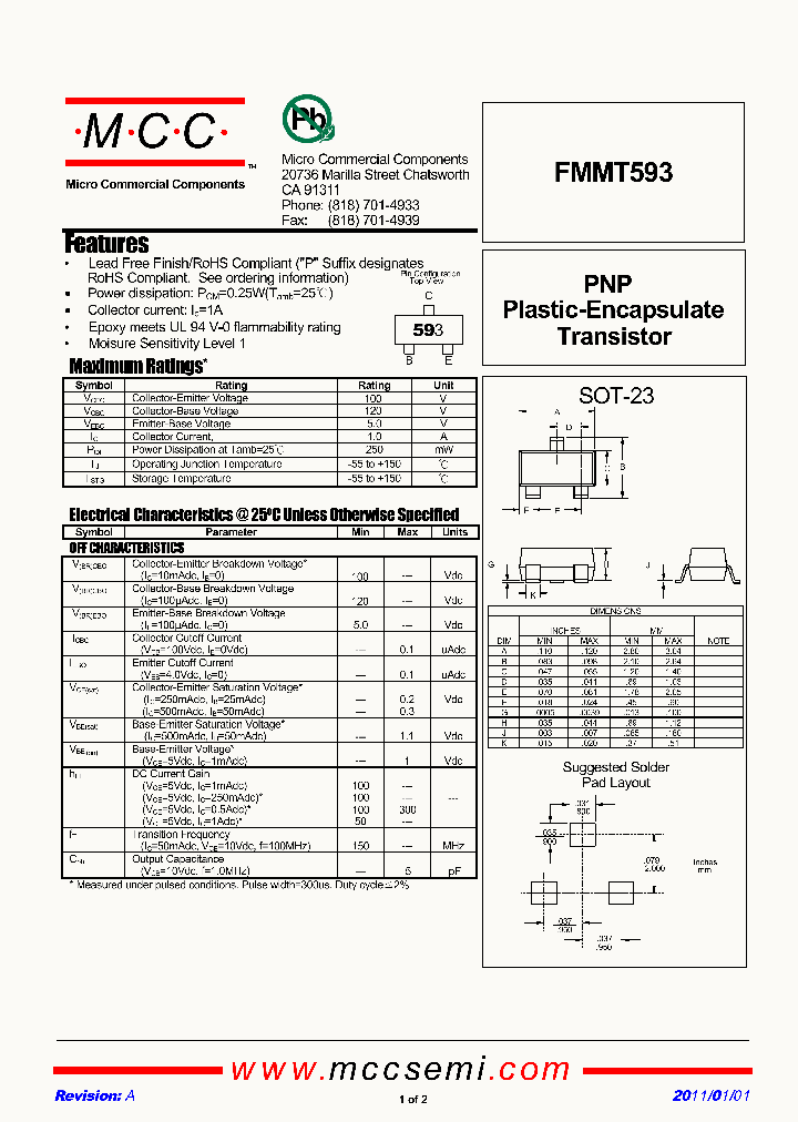 FMMT593_4169090.PDF Datasheet