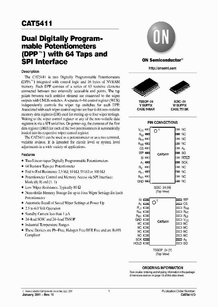 CAT5411YI-00-T2_3956681.PDF Datasheet
