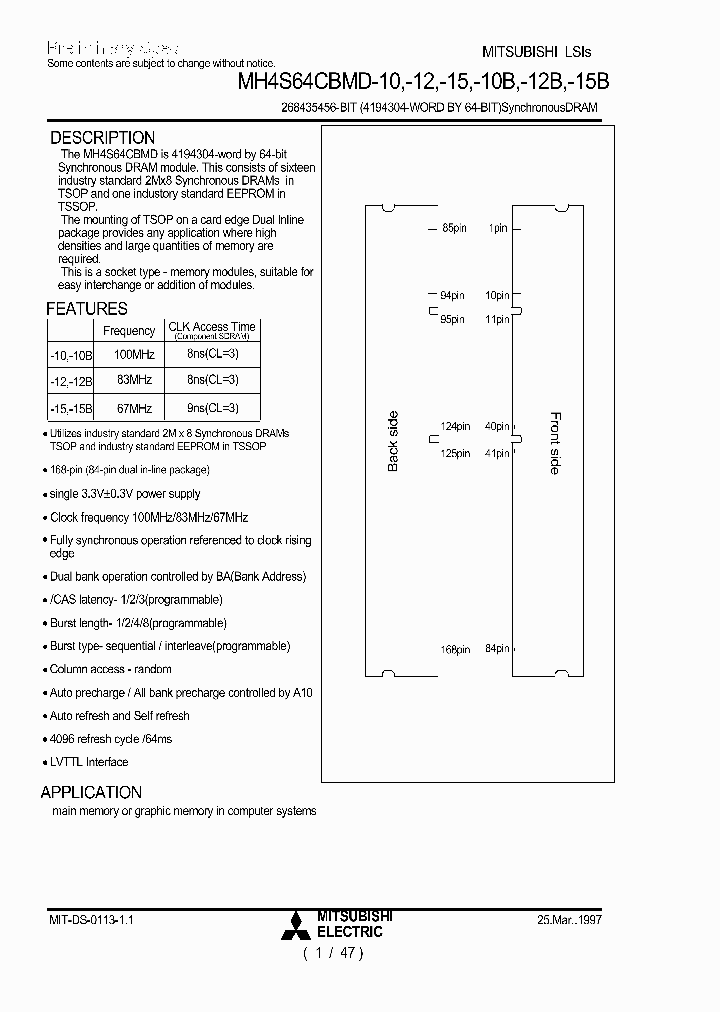 MH4S64CBMD-12B_3969723.PDF Datasheet