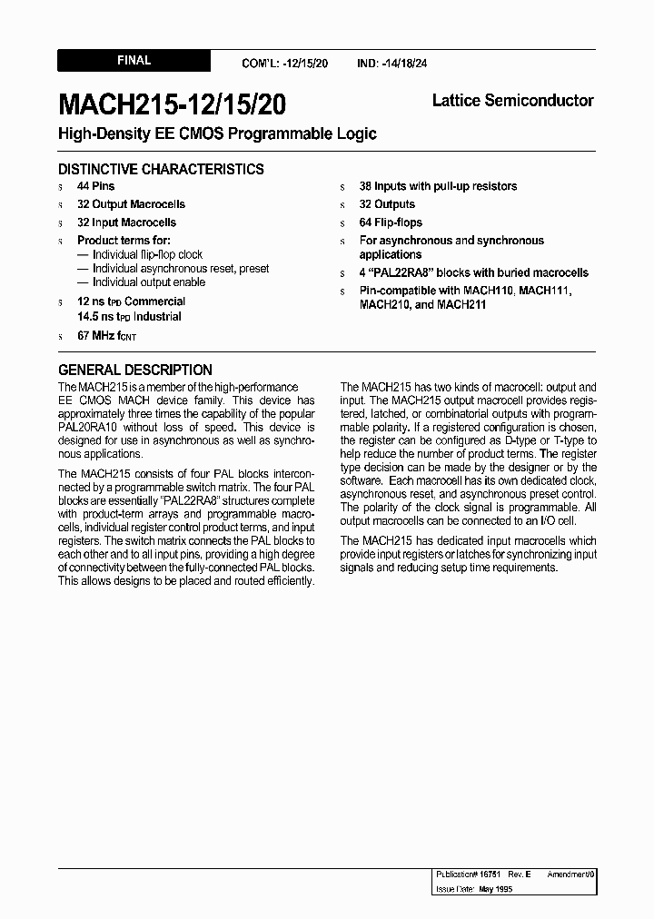 MACH215-15JC_3972802.PDF Datasheet