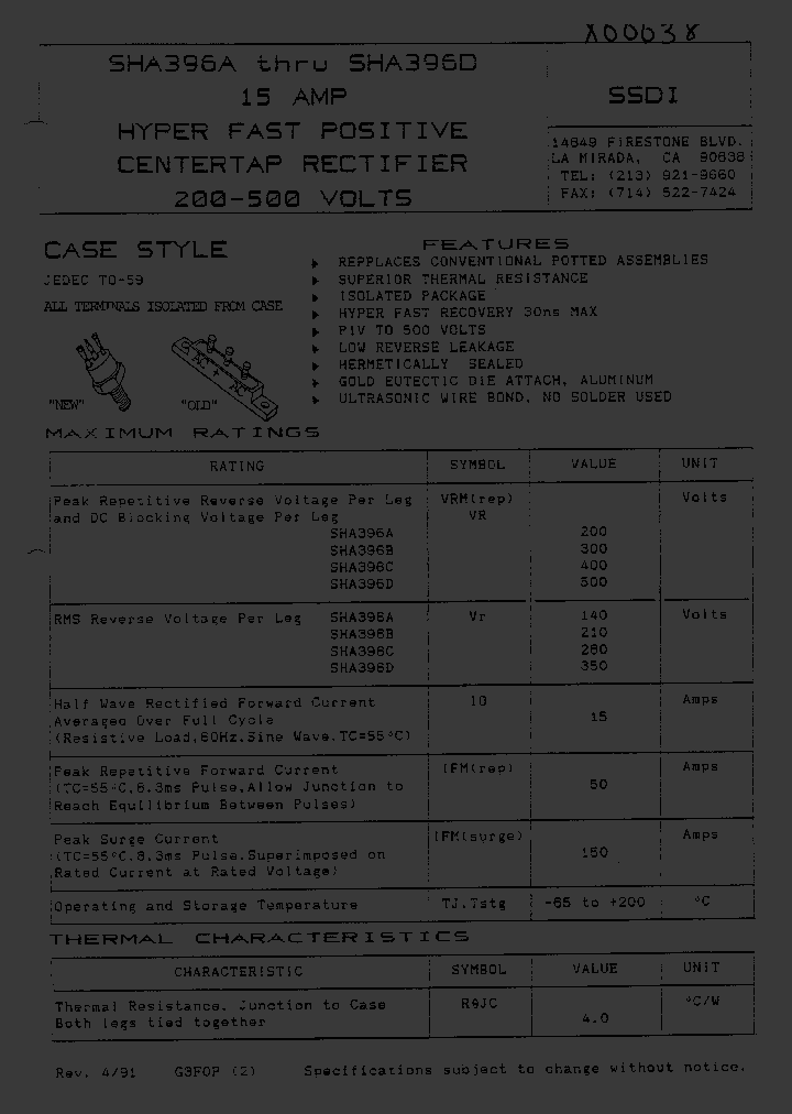 SHA396A_4174265.PDF Datasheet