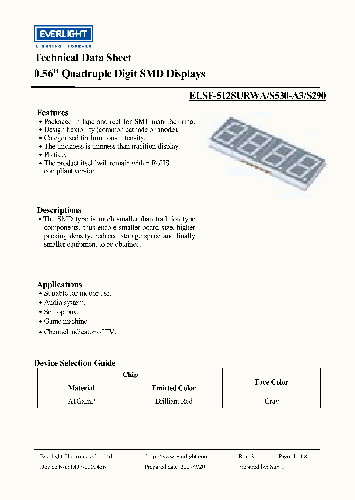 ELSF-512SURWA_4174858.PDF Datasheet