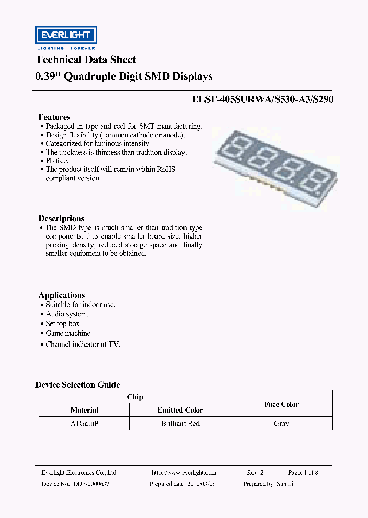 ELSF-405SURWA_4175049.PDF Datasheet