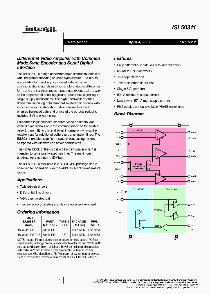 ISL59311IRZ-T13_3978240.PDF Datasheet