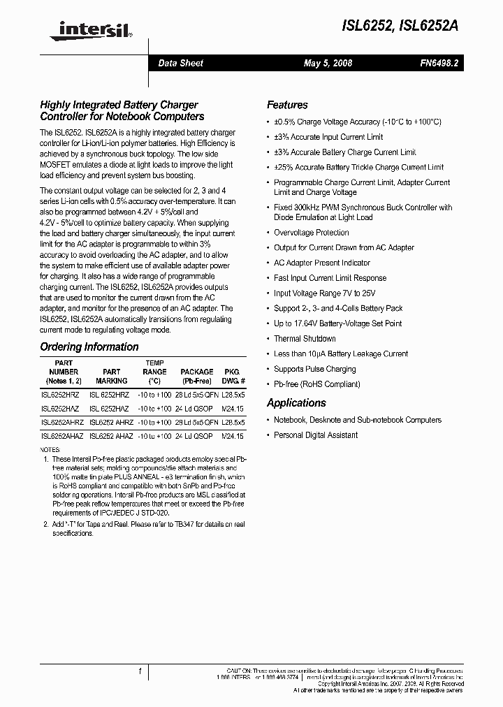 ISL6252HRZ-T_3977163.PDF Datasheet