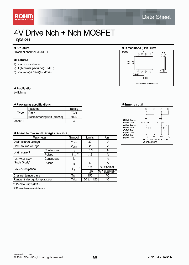 QS8K11_4177107.PDF Datasheet