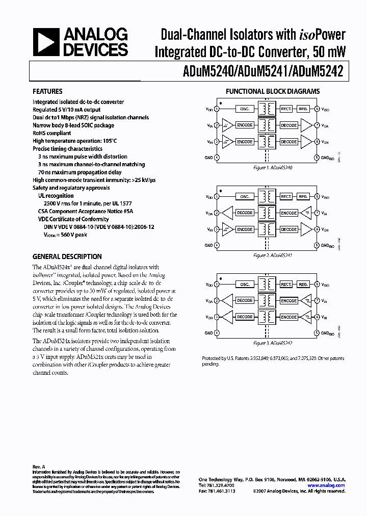 ADUM5241ARZ_3978005.PDF Datasheet