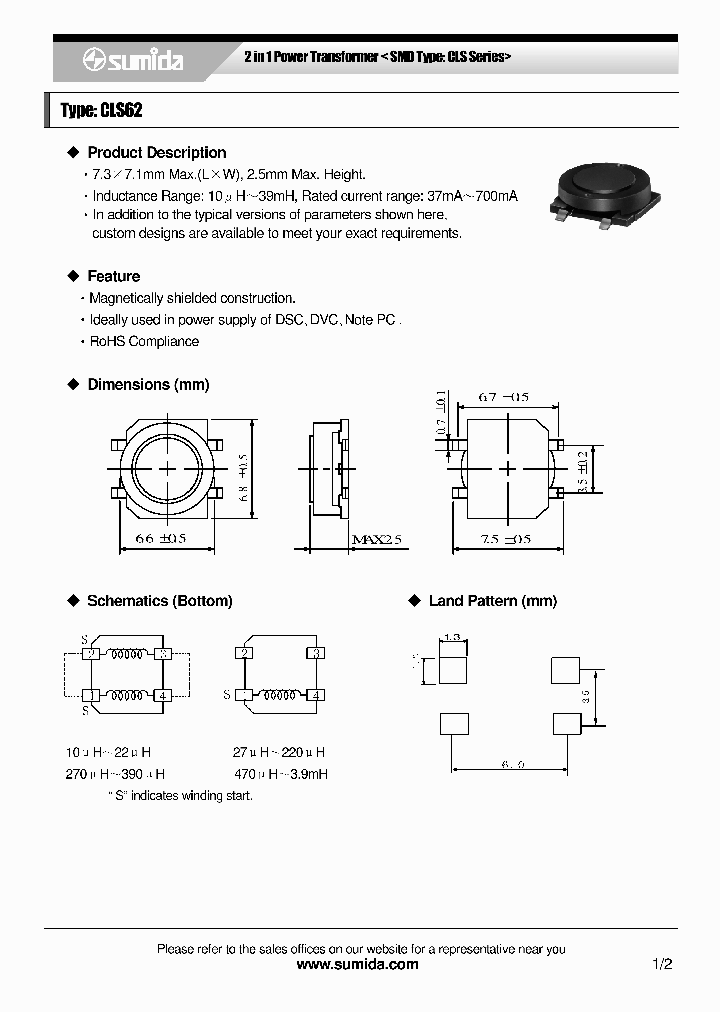 CLS62NP-100NC_3985624.PDF Datasheet