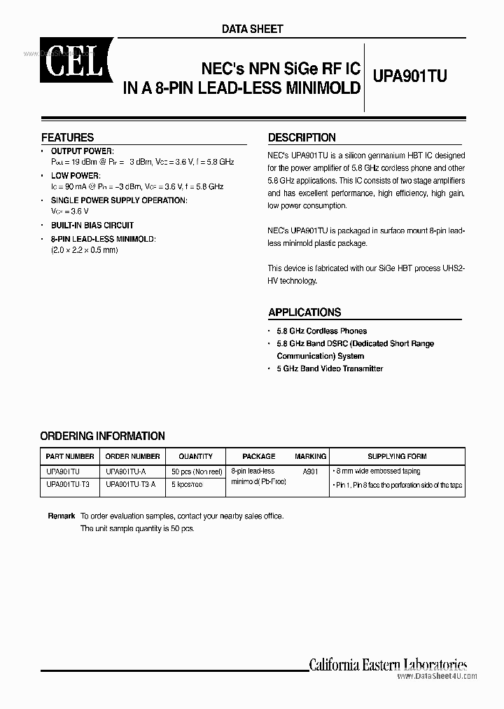 UPA901TU_4179387.PDF Datasheet