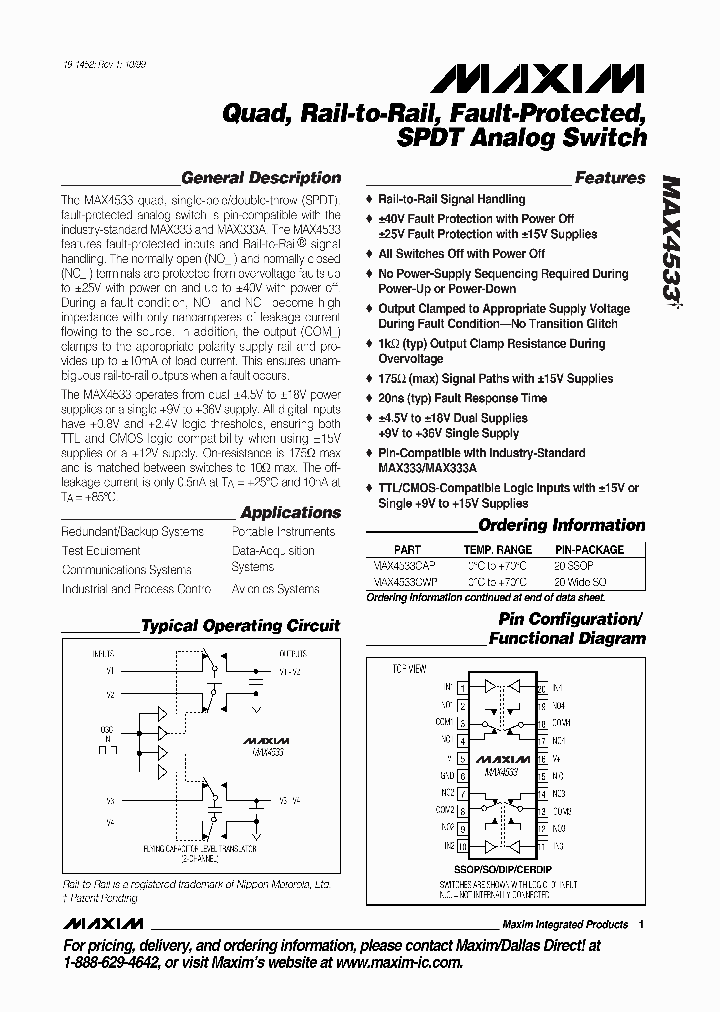 MAX4533EWP_3993864.PDF Datasheet