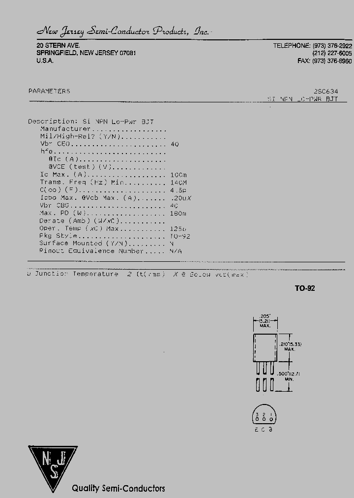 2SC634_4178450.PDF Datasheet