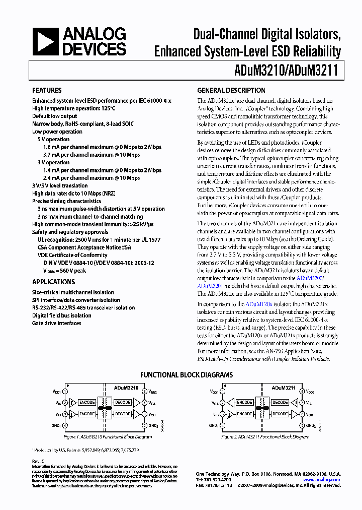ADUM3211TRZ-RL7_3995196.PDF Datasheet
