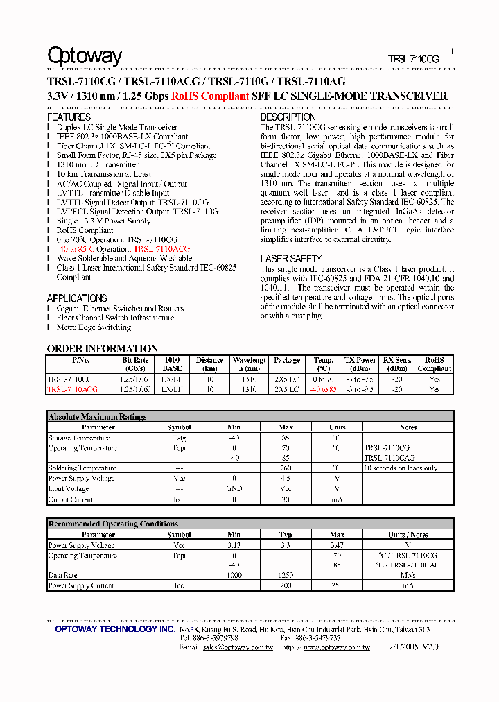 TRSL-7110G_4180710.PDF Datasheet