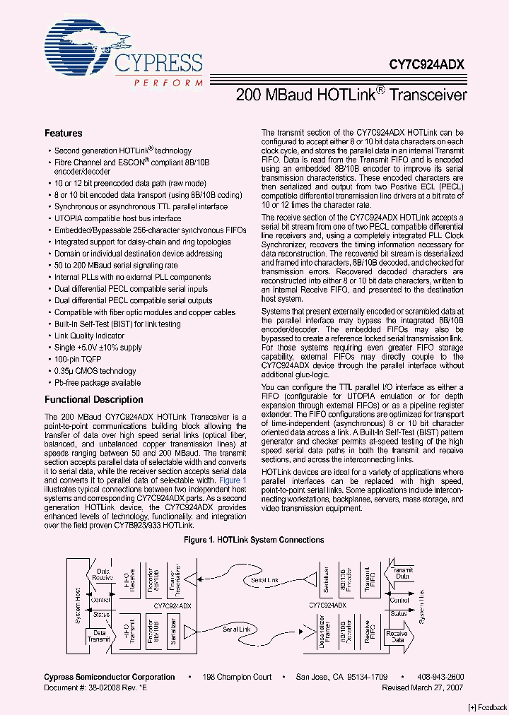 CY7C924ADX-AXC_3999213.PDF Datasheet
