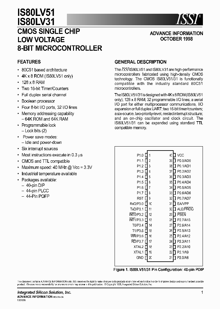 IS80LV51-40PQ_4002290.PDF Datasheet
