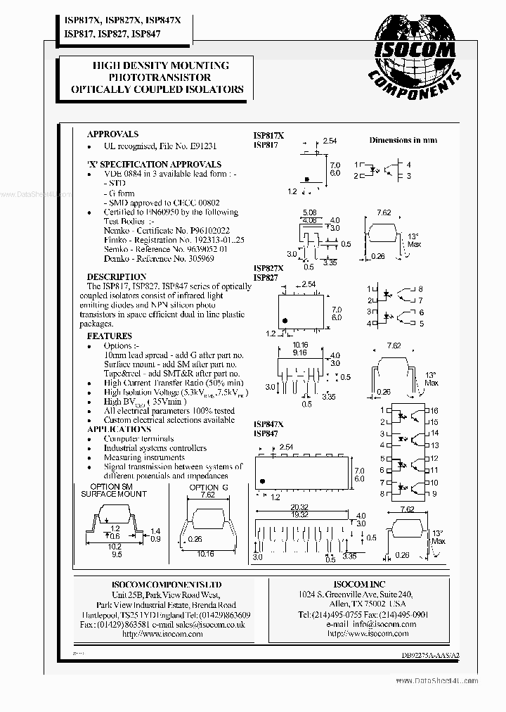 ISP817_4186164.PDF Datasheet