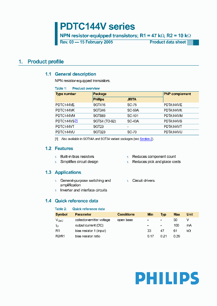 PDTC144VE115_4032483.PDF Datasheet