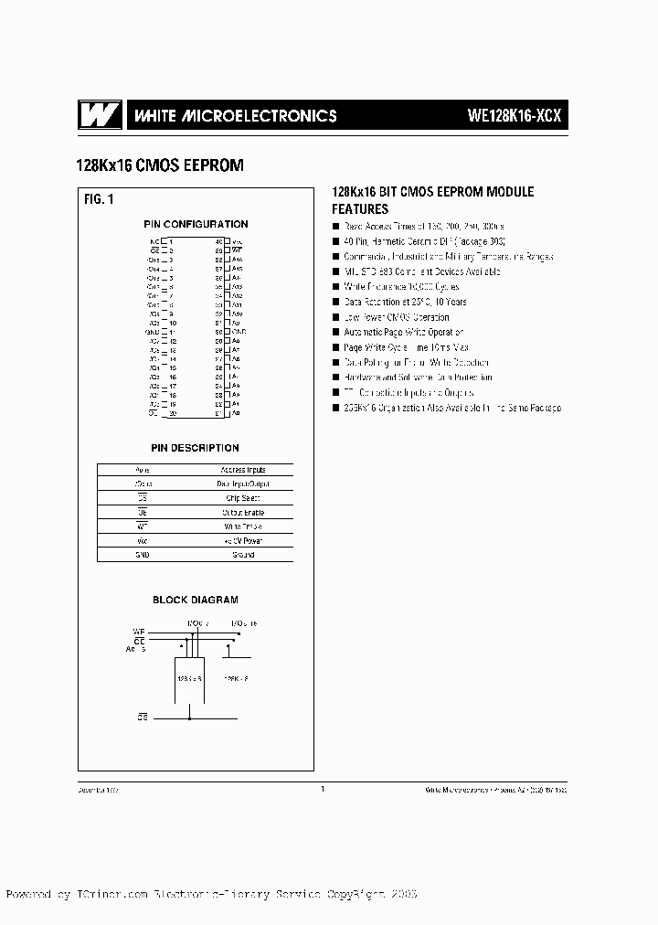 WE128K16-250CC_4060601.PDF Datasheet
