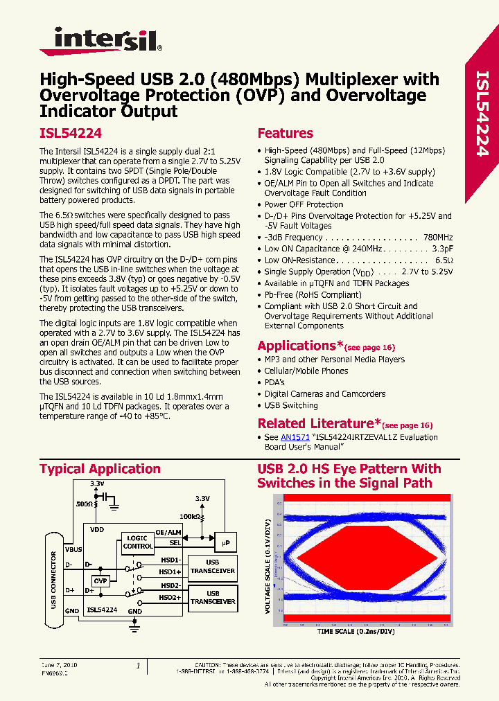 ISL54224IRUZ-T7A_4194558.PDF Datasheet