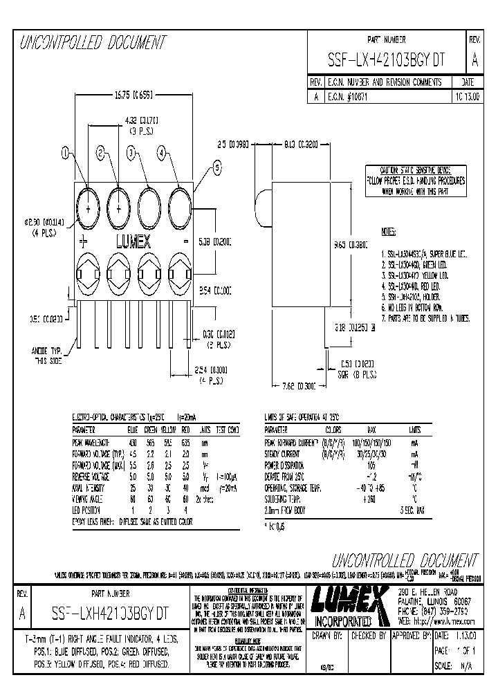SSF-LXH42103BGYIDT_4061867.PDF Datasheet