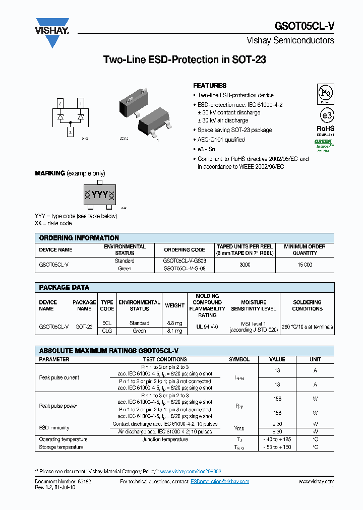 GSOT05CL-V-G-08_4199303.PDF Datasheet