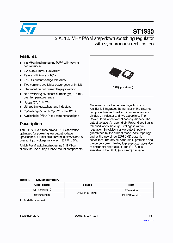 ST1S30_4205060.PDF Datasheet
