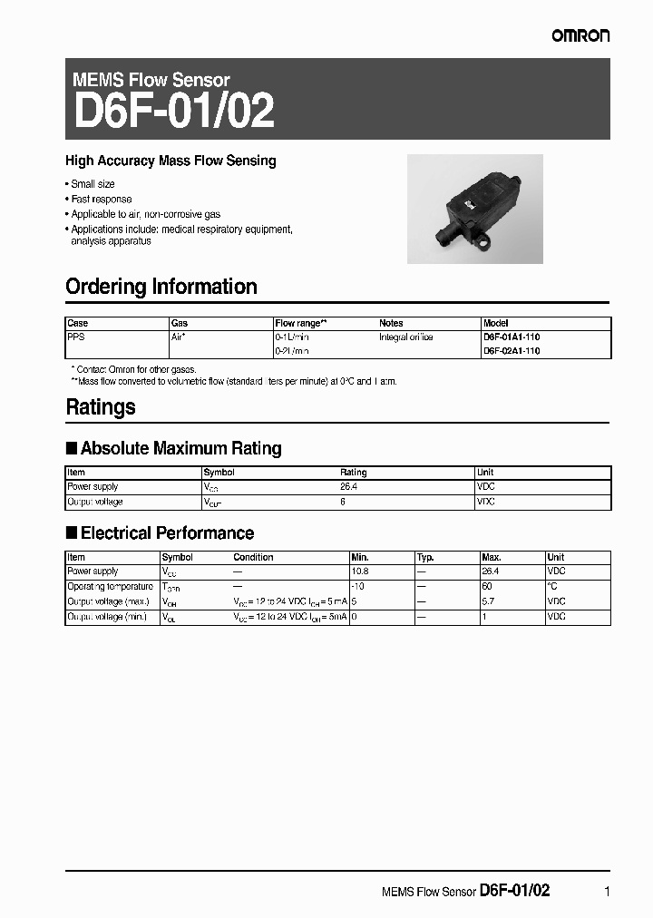 D6F-01_4207272.PDF Datasheet