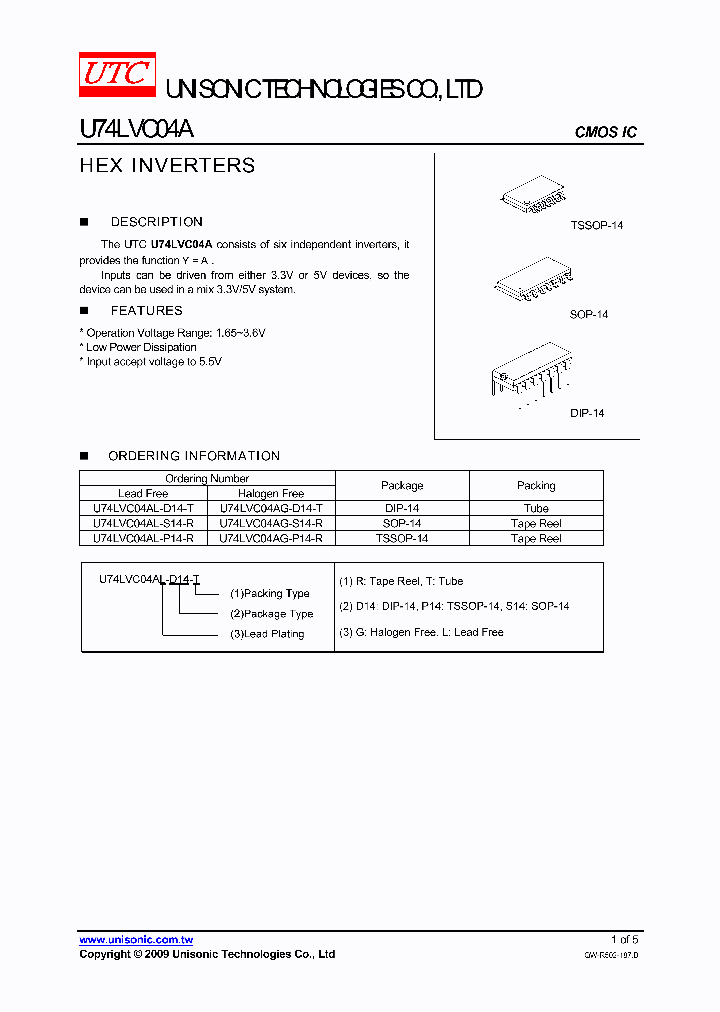 U74LVC04A_4209262.PDF Datasheet
