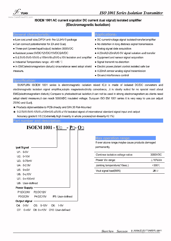ISOEM1001_4209639.PDF Datasheet