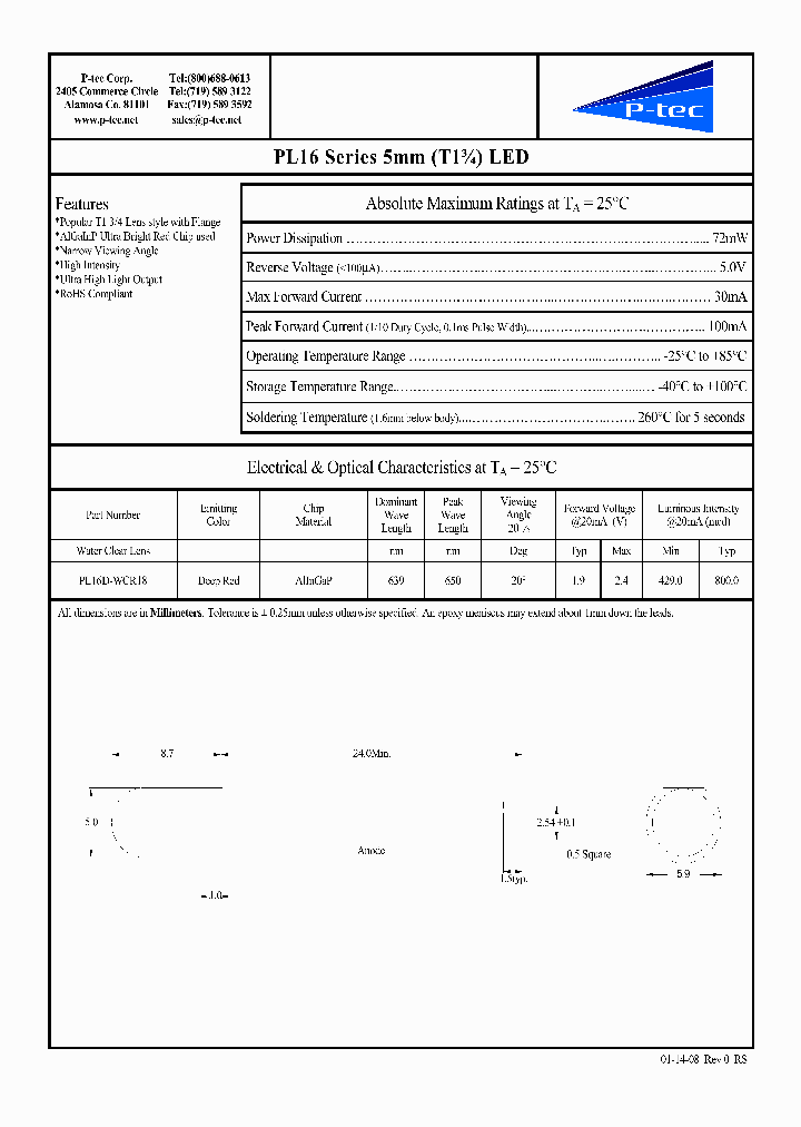 PL16D-WCR18_4212106.PDF Datasheet