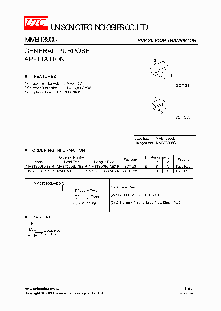 MMBT3906G-AE3-R_4215094.PDF Datasheet