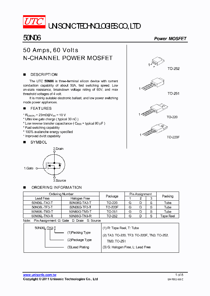 50N06G-TA3-T_4215023.PDF Datasheet