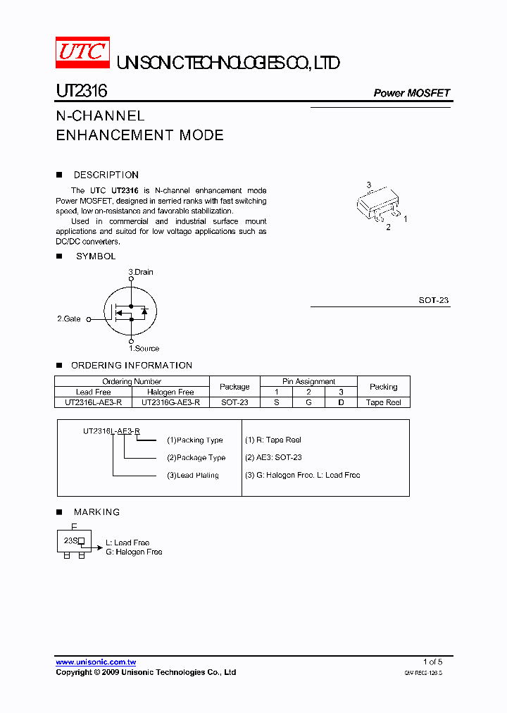 UT2316G-AE3-R_4215100.PDF Datasheet