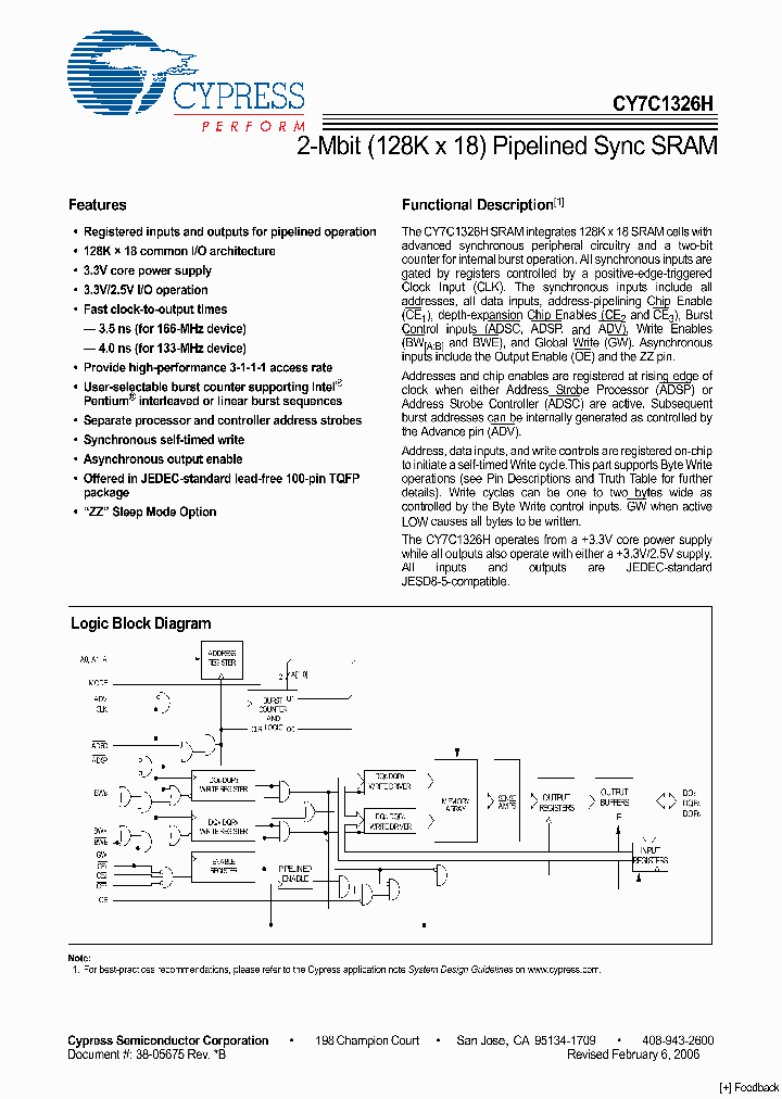 CY7C1326H-133AXC_4217561.PDF Datasheet