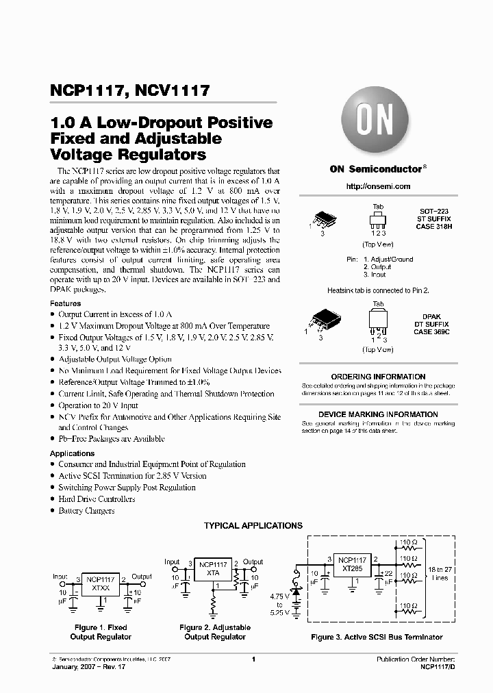 NCP1117DT15G_4077964.PDF Datasheet