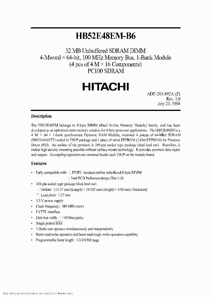 HB52E48EM-B6_4087878.PDF Datasheet