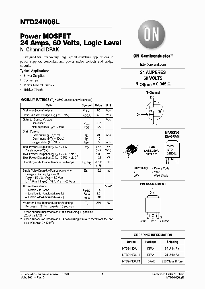 NTD24N06L-D_4224583.PDF Datasheet