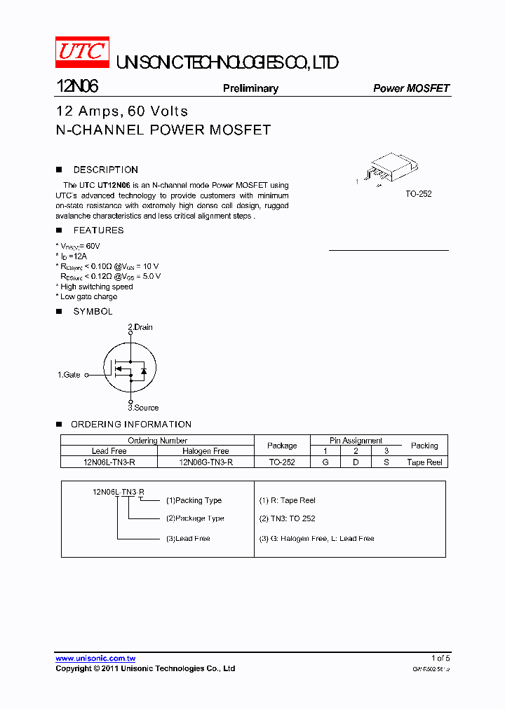 12N06L-TN3-R_4225683.PDF Datasheet