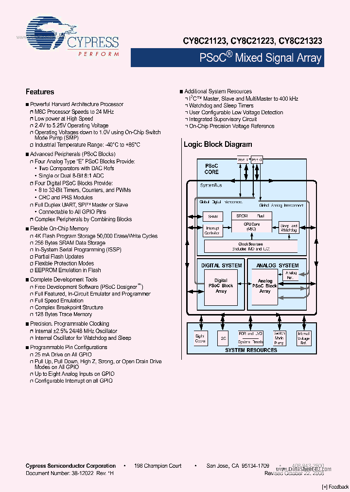 CY8C21323_4226548.PDF Datasheet