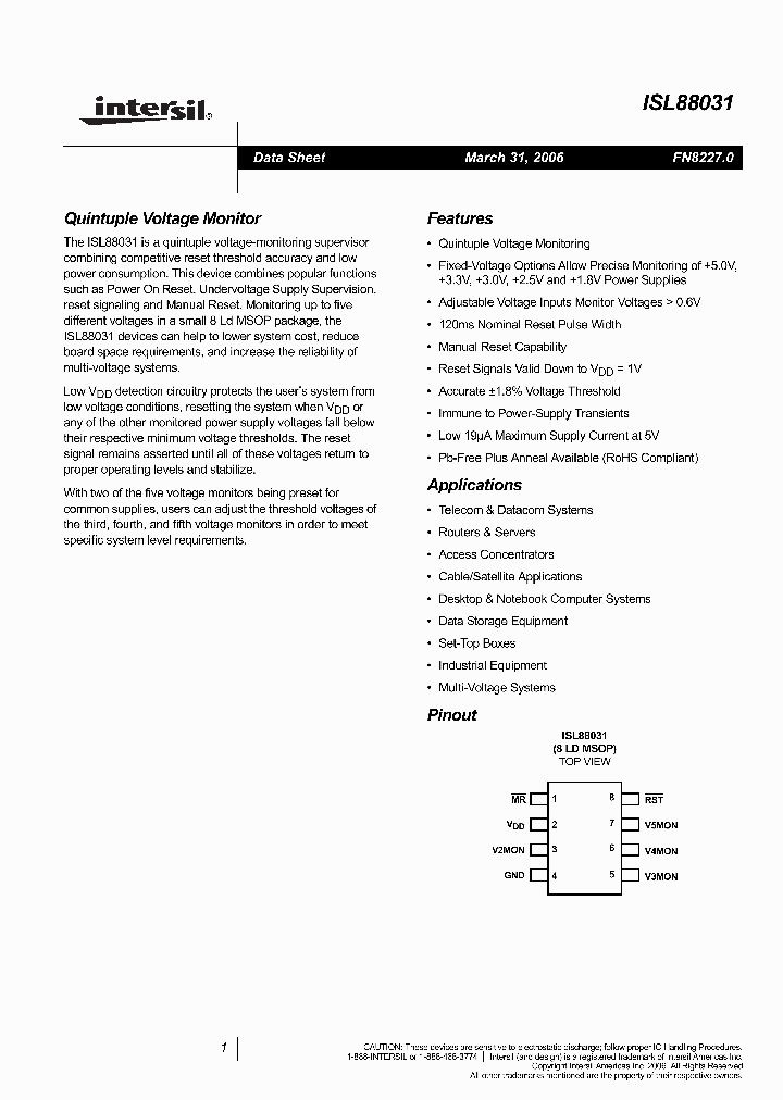 ISL88031IU8ECZ_4100351.PDF Datasheet