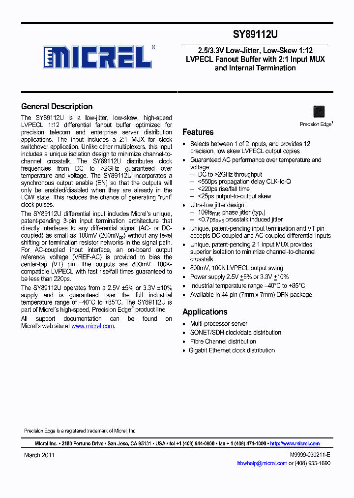 SY89112U_4234286.PDF Datasheet
