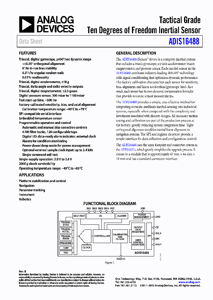 ADIS16488_4234584.PDF Datasheet