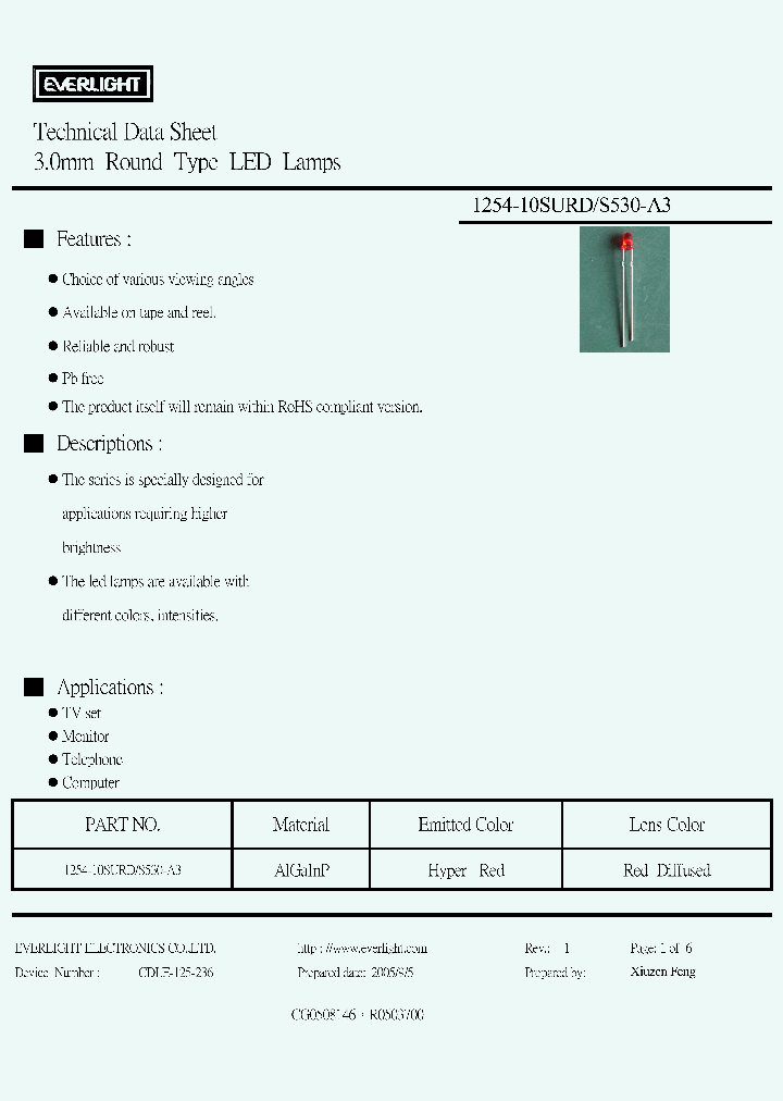 1254-10SURD-S530-A3_4234233.PDF Datasheet