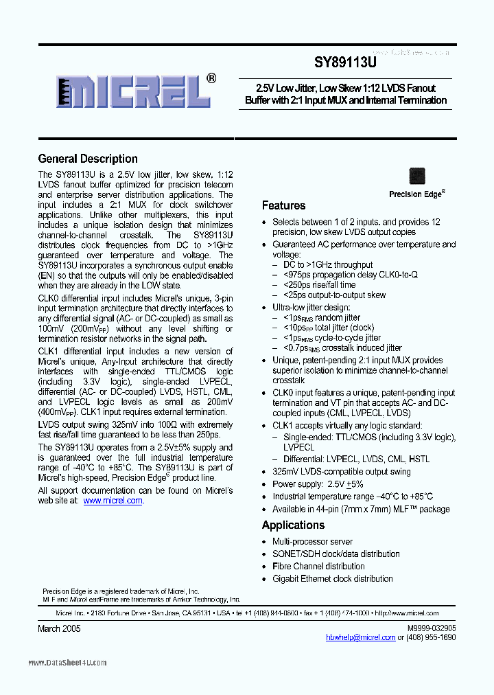 SY89113U_4233534.PDF Datasheet